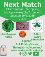 🏀 Μακεδονικός Λητής - Α.Ο.Κ. Αγίου Αθανασίου