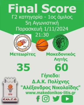 🏀 Επιστροφή στις νίκες