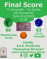 🏀 Πέμπτη συνεχόμενη νίκη για τον Μακεδονικό Λητής